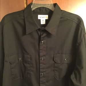 Men's Carhartt long sleeve black 2XL TALL shirt
